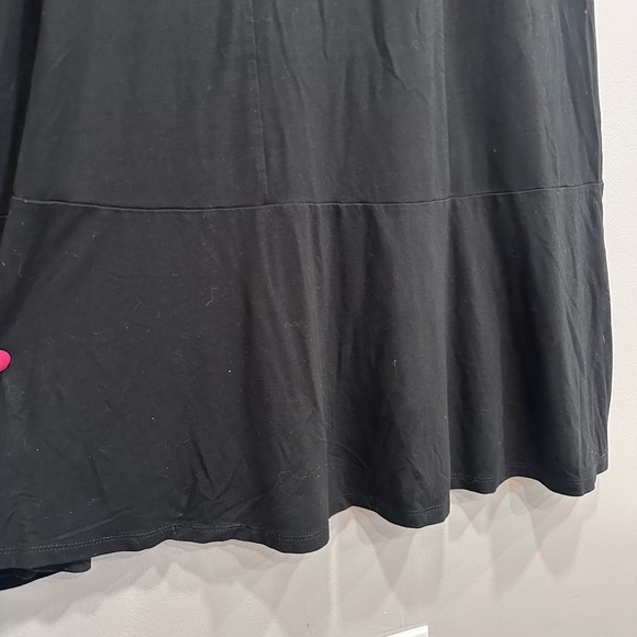 J Jill WearEver Collection Black Keyhole Flutter Sleeve‎ Maxi Dress Size M - Picture 4 of 10